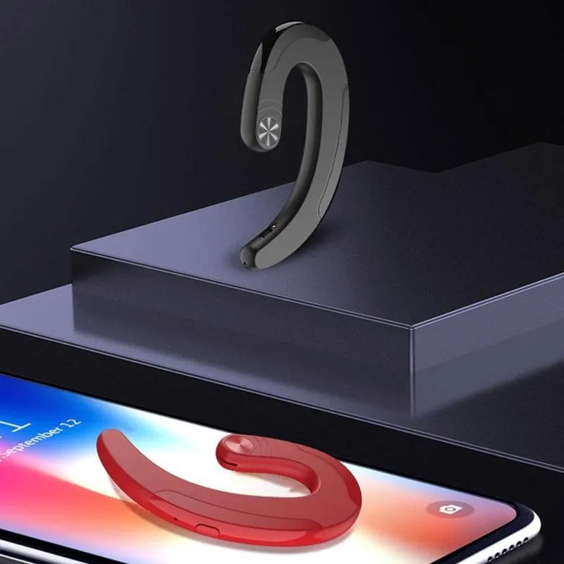 1pc Portable Sports Earphone Wireless Bluetooth Ear Headphones With Headset Hook Cordless Mic U3W2
