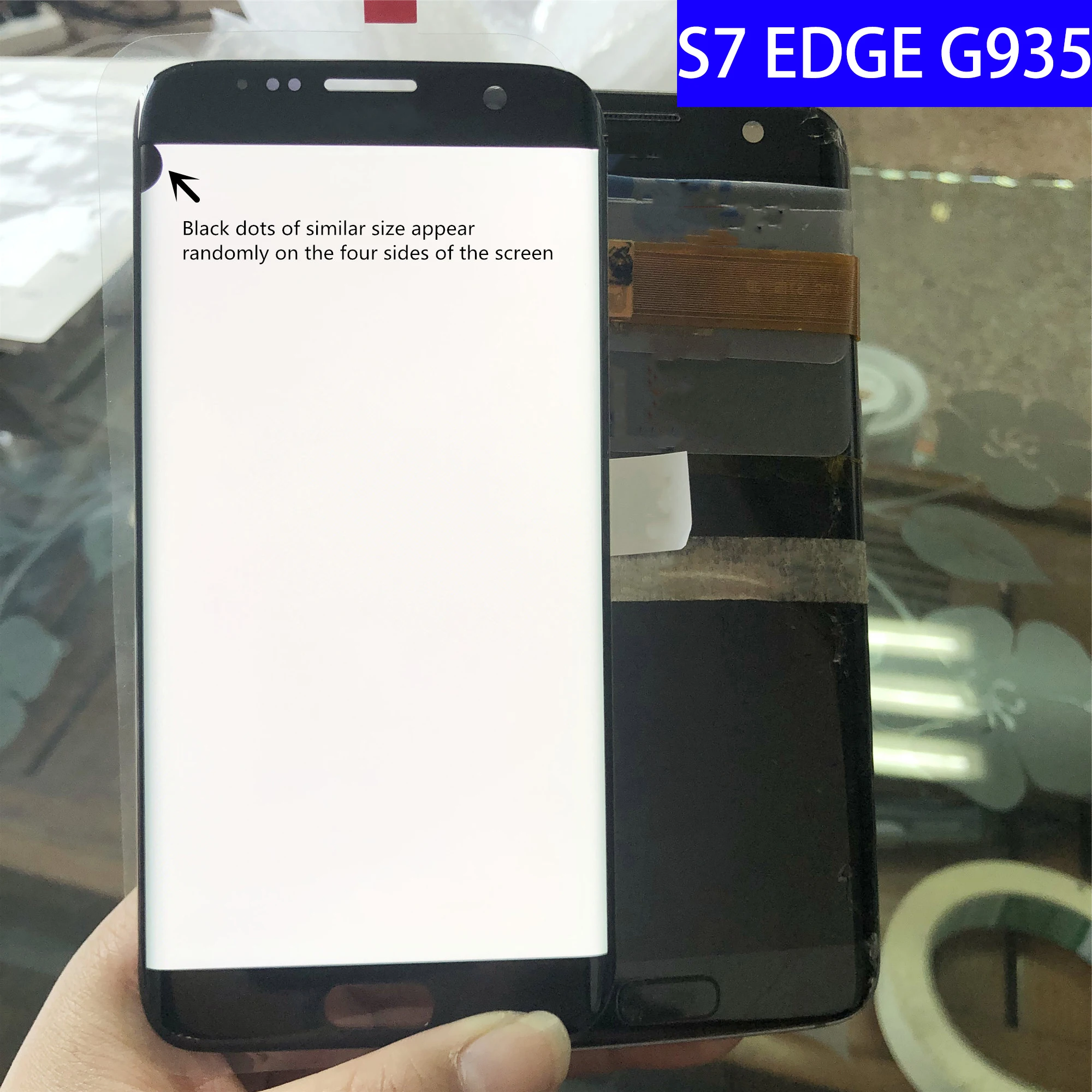Оригинальный сенсорный экран s7edge Dot SUPER AMOLED LCD с рамкой для SAMSUNG Galaxy s7 edge G935 G935F