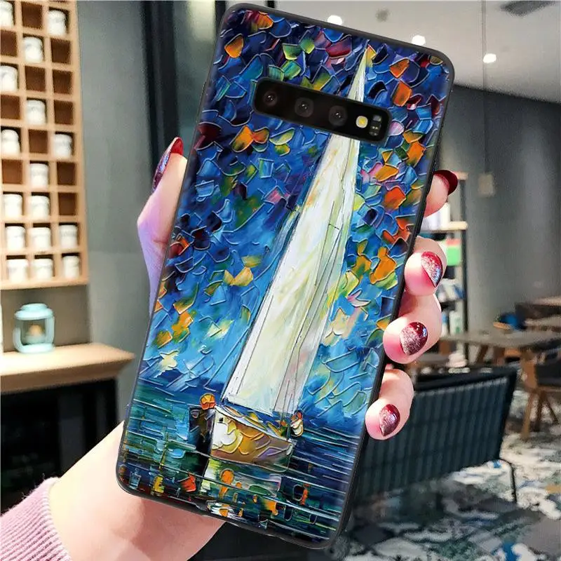 3D картина маслом с тиснением и изображением для samsung Galaxy S8 S9 плюс S6 S7 край J6 J7 Prime J3 J5 J4 J6 плюс примечание 9 8 5 G530 чехол - Цвет: yhfanchu