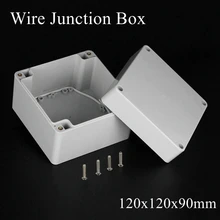 120x120x90 мм ABS IP65 водонепроницаемая Пластиковая распределительная коробка для проводов распределительный футляр для проекта корпус Электронный Терминал инструмент
