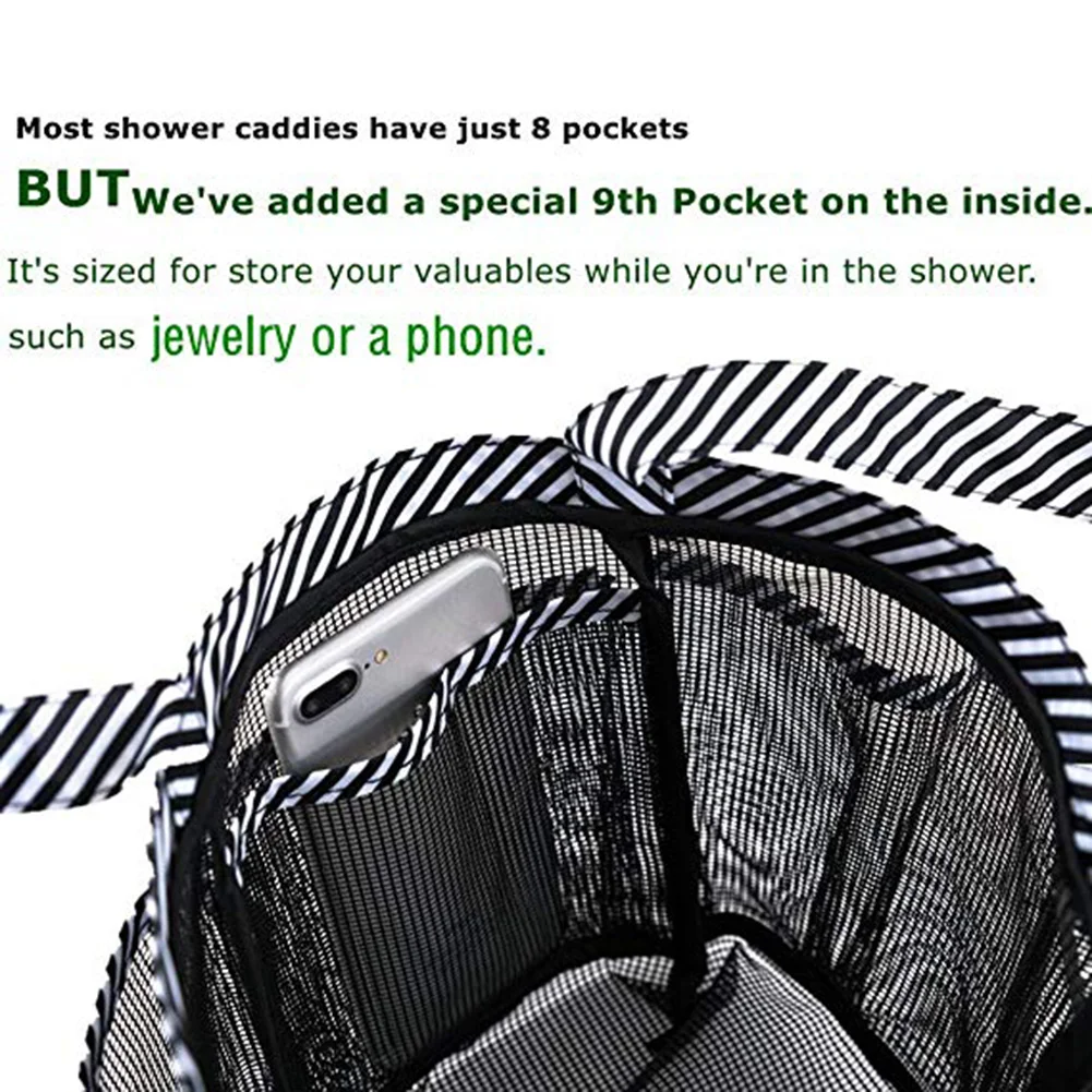 Сетчатая душевая корзина для душа органайзер туалетных принадлежностей 8