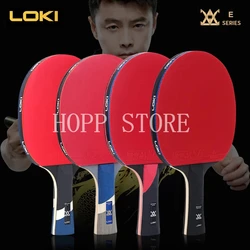 LOKI E Series High Sticky Table Tennis Racket Carbon Blade PingPong Bat Competition Ping Pong Paddle for Fast Attack and Arc