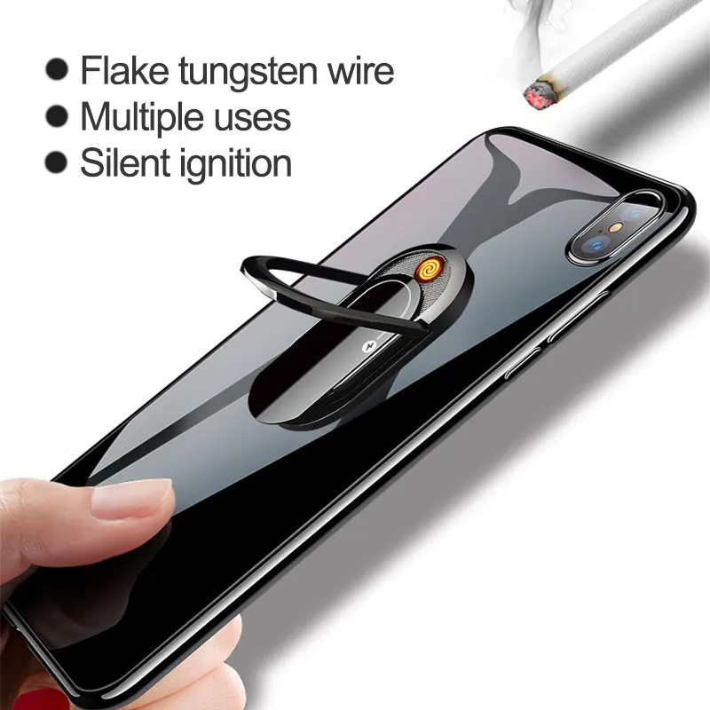 

Multi-function USB Lighters Mobile Phone Bracket Lighter Cell Phone Holder Stands Fashion Gifts for Friends