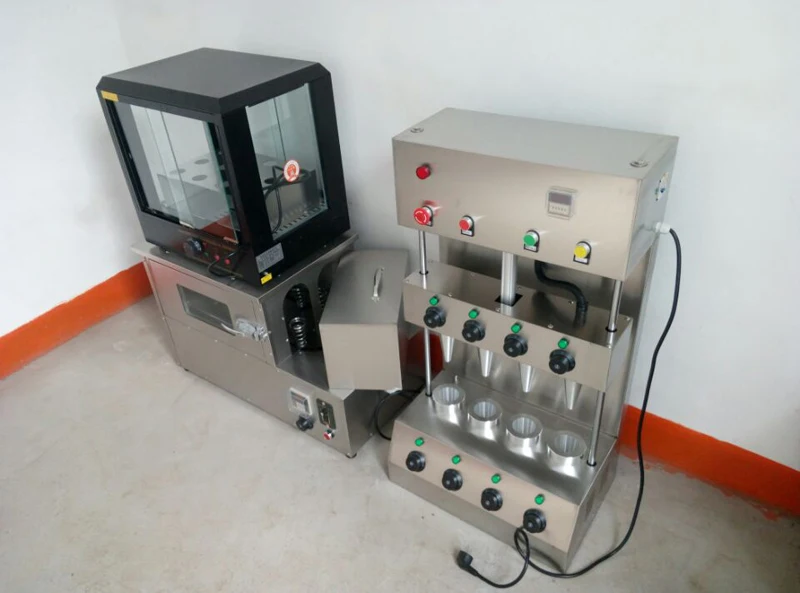 Description Picture 5 of itemNew design pizza cone machine stainless steel sweet cone pizza making machine handheld pizza cone making machine 110V / 220V