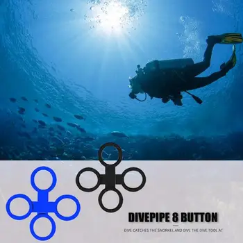 

Snorkels Delicate Texture 2pcs Diving Mask Snorkeling Keeper Silicone 8 Shaped Breathing Tube Clasp Clip