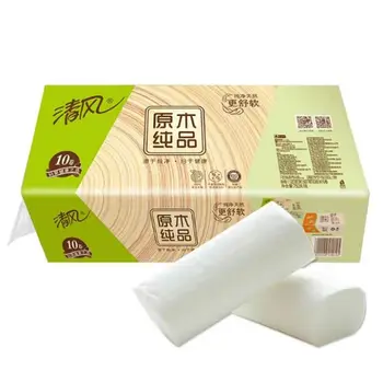 

20 Rolls Of Coreless Natural Unscented Logs Pure Household Soft Toilet Paper Safe Without Additional Household Essentials