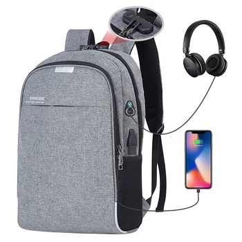 

Kmuysl's new unisexed backpack business notebook waterproof backpack USB rechargeable backpack travel backpack Oxford cloth