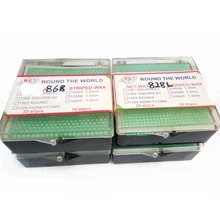 Стоматологический лабораторный материал Стоматологическая восковая сетка круглое отверстие квадратная сетка застежка форма восковый лист для литого металла частичный дизайн 1 коробка