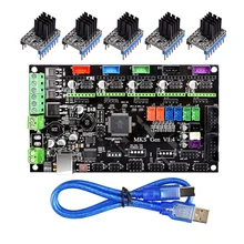 Mks gen v1.4 placa de controle de impressora, 3d para tmc2130/tmc2208/drv8825/a4988 driver reprap mega 2560 r3 placa mãe ramps 1.4 1.5 1.6