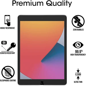 9h Tempered Glass for Apple IPad 2020 8th 10.2 Inch Tablet Screen Protector Ipad 8th A2270 A2428 A2429 A2430 Protective Film