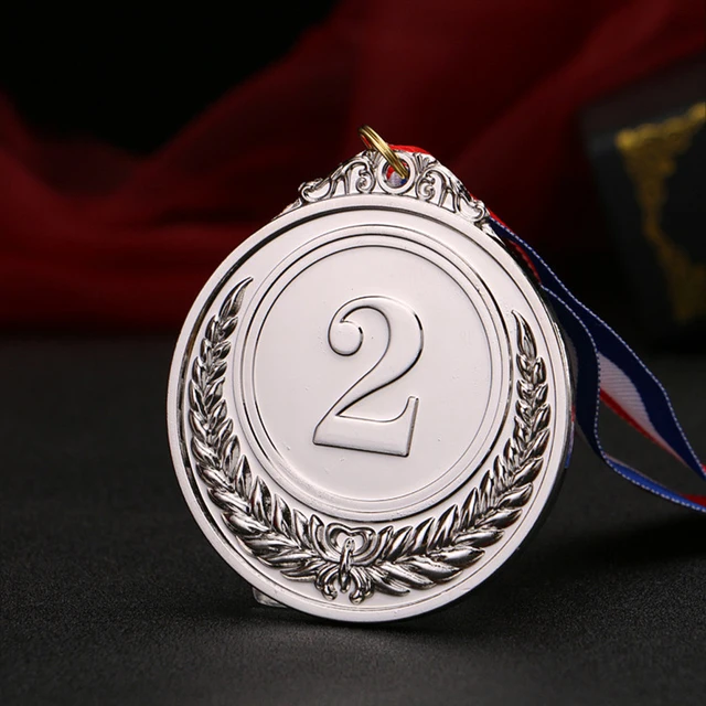 12 Pieces Gold Silver Bronze Award Medal Set - Metal Style for Competitions , Sports , Spelling Bees , Party Favors 3