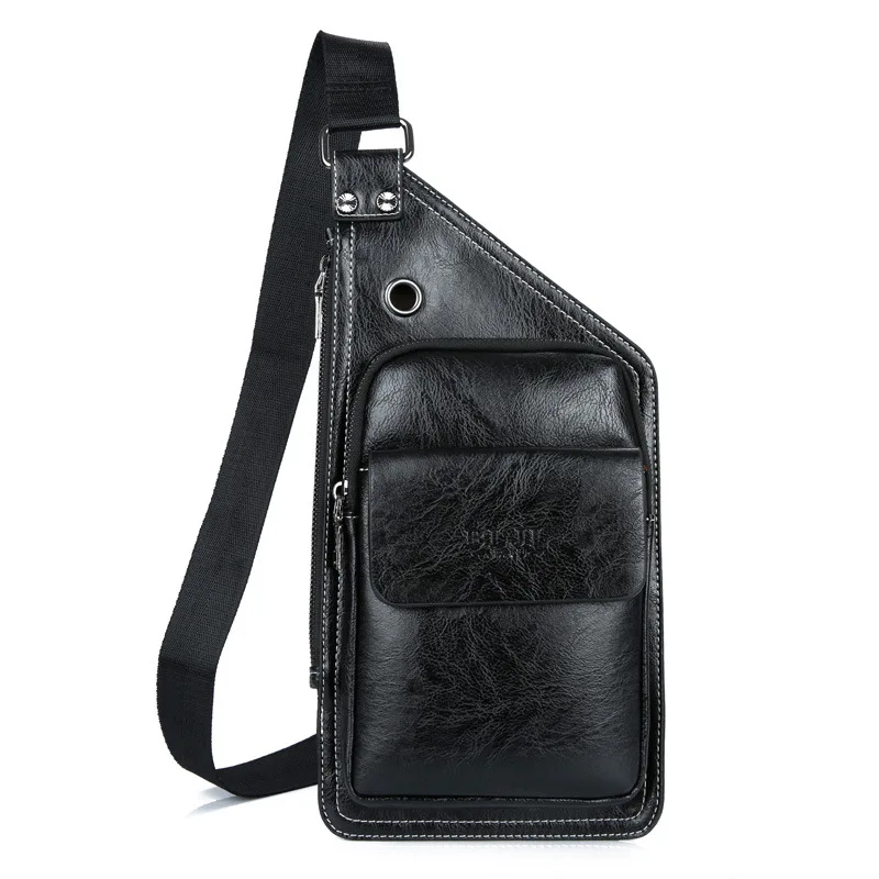 

Fashion And Personality 2018 New Style Boutique Men Chest Pack PU Swagger Bag Business Briefcase Shoulder Bag/ Hand Bag Oblique