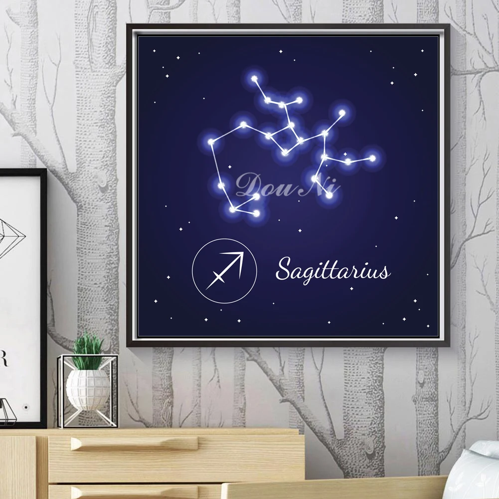 Fantasy 12 Goddess Zodiac Sign Diamond Painting Crystal Art Starry Night  Astrology Constellation Pisces Aries Mosaic Room Decor - AliExpress