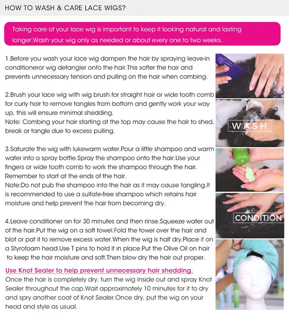 how to care wig