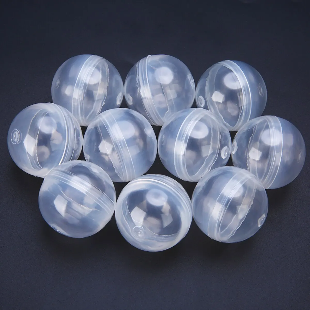 10Pcs 1.2" Transparent Empty  Ball Transparent Shell Capsules 32mm Diameter For Ball Vending Machine