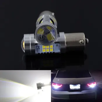 

2PCS 1156 P21W BA15S 7506 R10W High Quality 21SMD White Auto Brake LED Lamps Car Reverse Bulbs For Audi A3 A4 A6 TT Q7
