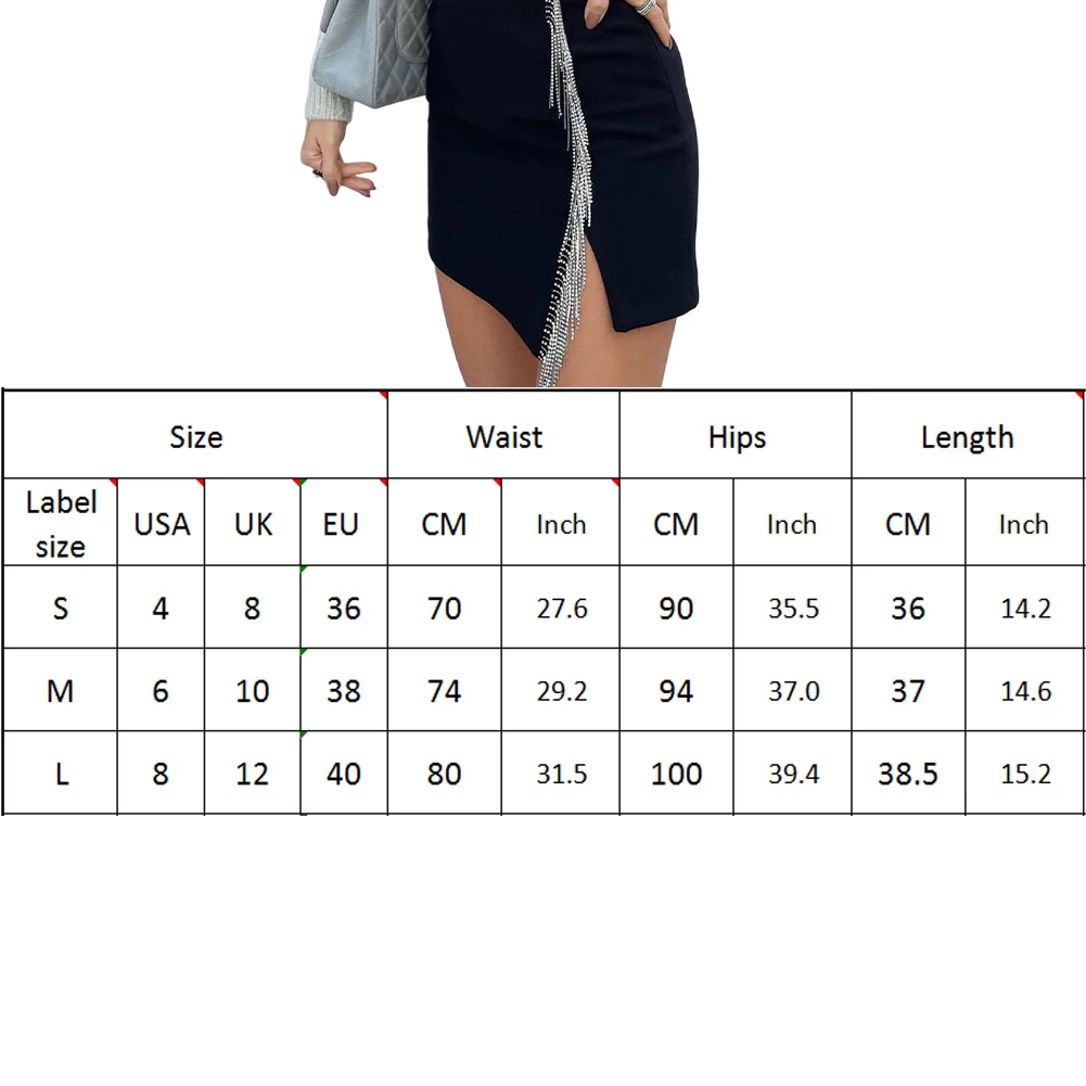 Black mini bodycon skirt autumn winter casual high waist fashion pencil skirts