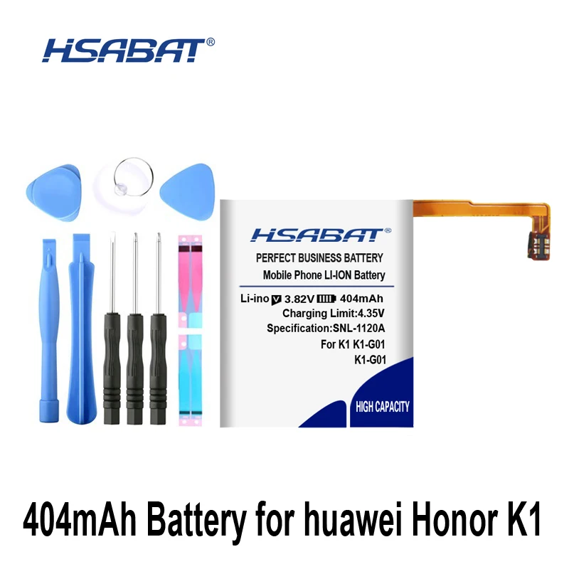 HSABAT K1-G01 404mAh аккумулятор для Huawei K1-G01 Honor K1 батареи