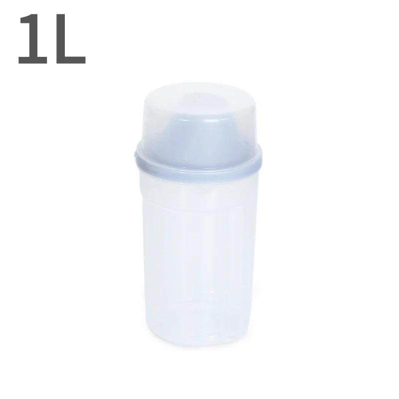 Small 1L Blue Кухонный пищевой герметичный контейнер, коробка для хранения риса, Баночки, пластиковые контейнеры для хранения круп, кухонные принадлежности, инструменты - Цвет: Small 1L Blue