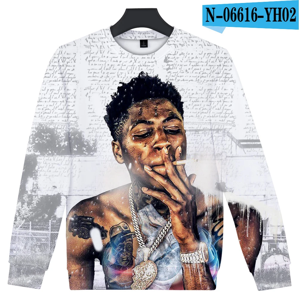 Забавная Одежда для мальчиков с надписью «YoungBoy Never Broke agne»; Лидер продаж; Повседневная футболка с длинными рукавами; одежда унисекс для ролевых игр - Цвет: 6