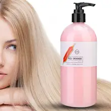 Шампунь красный оранжевый питательный для волос ремонт шампунь удаление перхоти увлажняющий шампунь 500 мл инструмент для волос