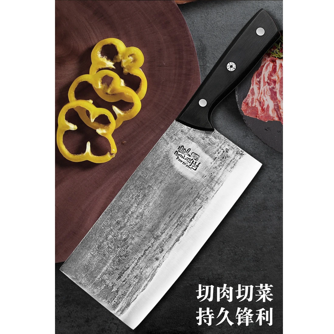 

Hand-forged kitchen knife chef special chopping knife sharp slicing knife high hardness cleaver kitchen knives Tang knife