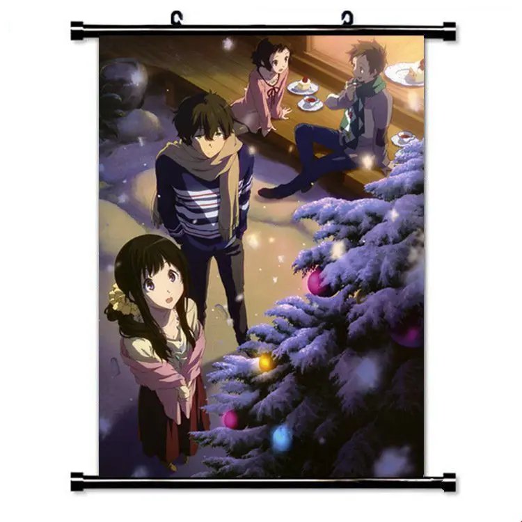 Японское аниме Hyouka Настенные Прокрутки настенный плакат HD плакат Otaku домашняя коллекция художественных декораций - Цвет: B