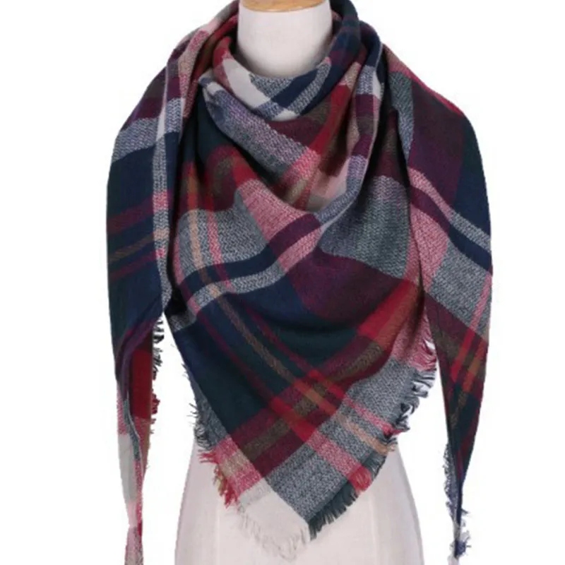 Gentillove, зимний кашемировый шарф, женский шарф, плед, одеяло, новинка, дизайнерская женская треугольная Пашмина, шали и шарфы - Цвет: 20