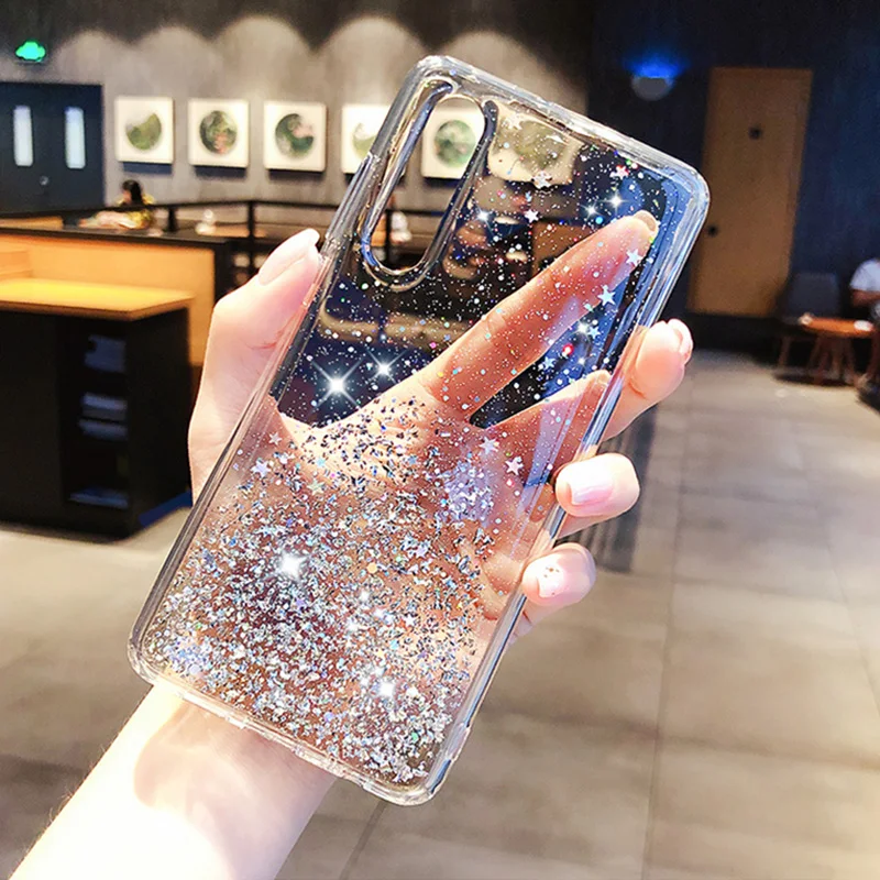Чехол сверкающий с блестками для huawei смартфона Honor 8X7X9X20 Pro P9 P10 P30 P20 Pro Nova 3i 3 5 5i Коврики 20 10 30 Lite Прозрачный чехол для телефона