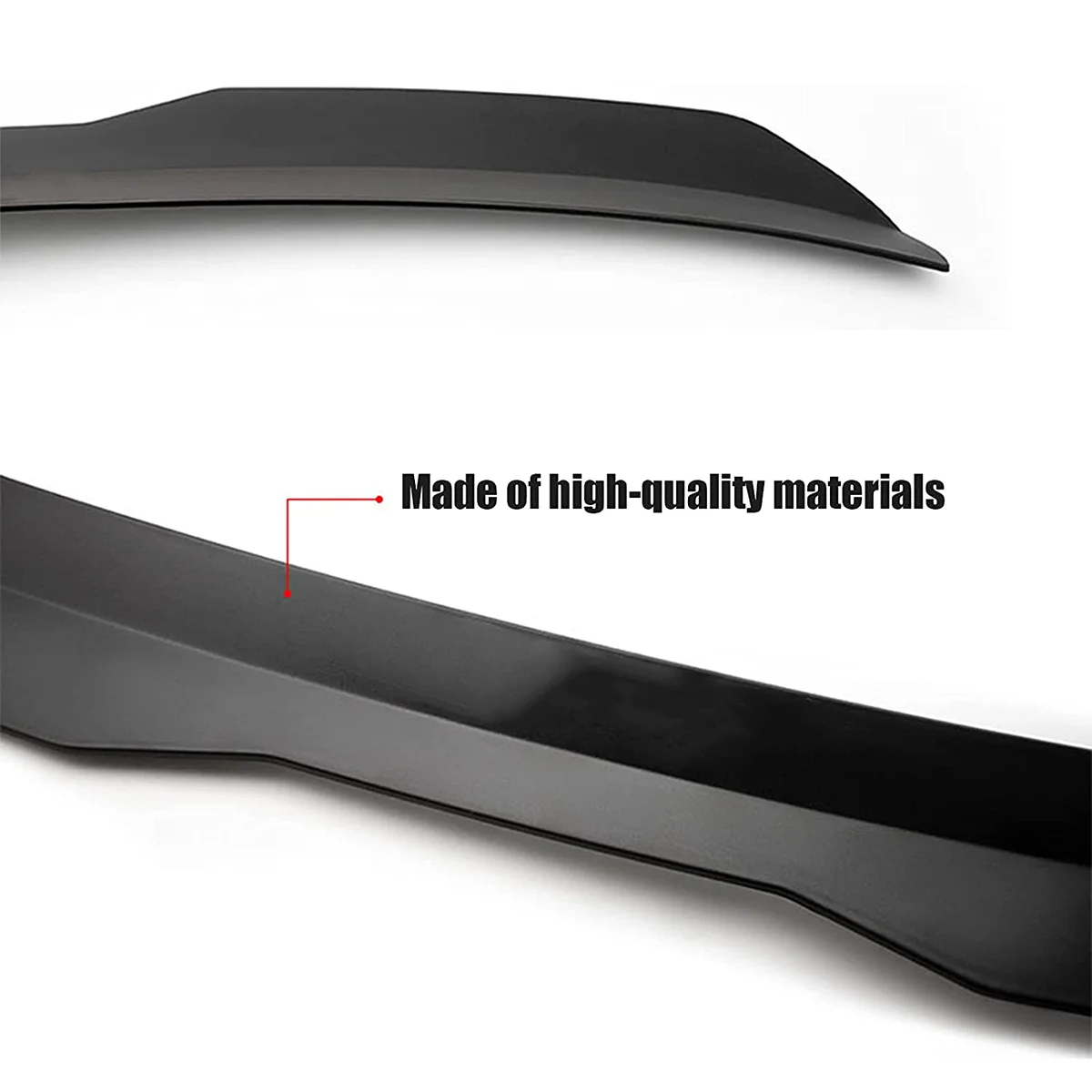Universal Rear Roof Lip Spoiler Wing ABS Decoration Strips Matte Black&Glossy Black Fit Hatchback Car
