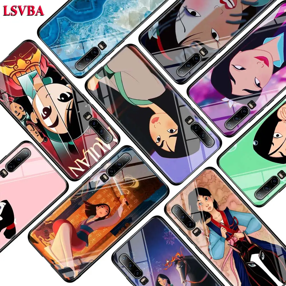 

Mulan princess for Huawei P Smart Z Plus 2019 P30 P20 Pro P10 P9 P8 Lite Plus Super Bright Glossy Phone Case Cover