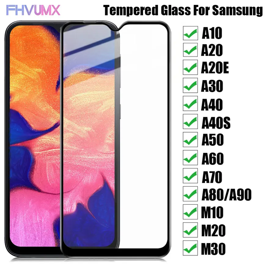 10D полностью закрывающая Защитная Стекло для samsung Galaxy A10 A20 A20E A30 A40 A40S A50 A60 A70 A80 A90 M10 M20 M30 закаленное Стекло пленка
