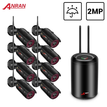 

ANRAN CCTV Camera System Wireless HD 8CH NVR 2MP Wifi Camera Kit 1080P Video Surveillance Home Security Set Night Vision