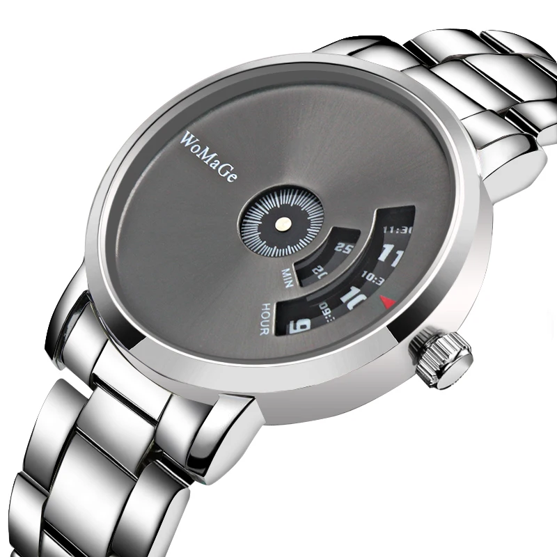 Turntable Fashion Luxury Stainless Steel Men's Watch