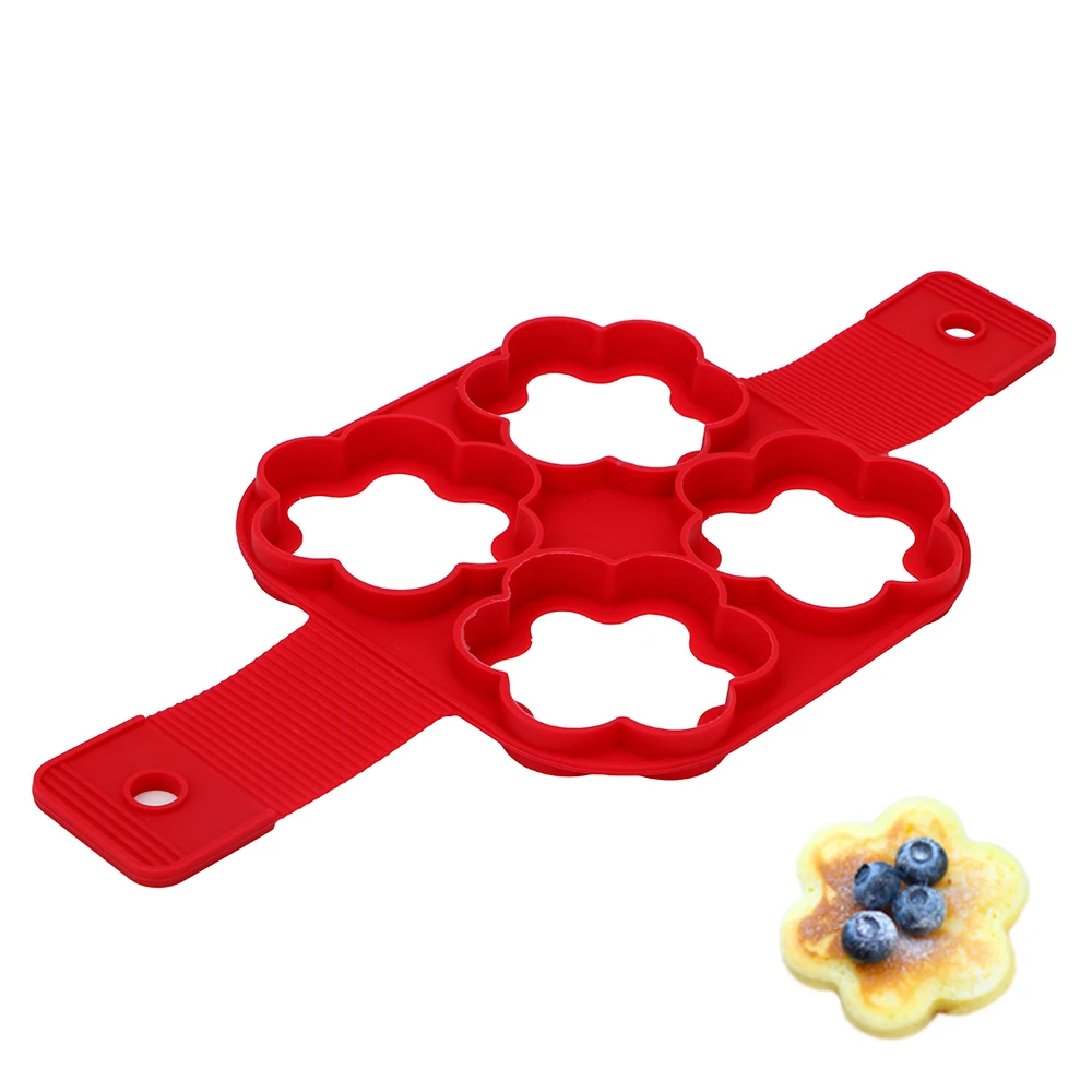 NICEYARD Kitchen Nonstick Egg Ring Maker Pancake Mold Silicone Cooking Tool Cheese Egg Mold