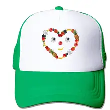 Сетчатая Кепка на заказ бейсболки ананас Сердце Регулируемая Спортивная Кепка s