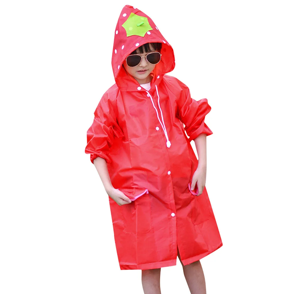 Плащ-дождевик с рисунком животных для детей ясельного возраста; непромокаемый костюм для мальчиков и девочек; водонепроницаемый длинный плащ с капюшоном; милое пончо для студентов