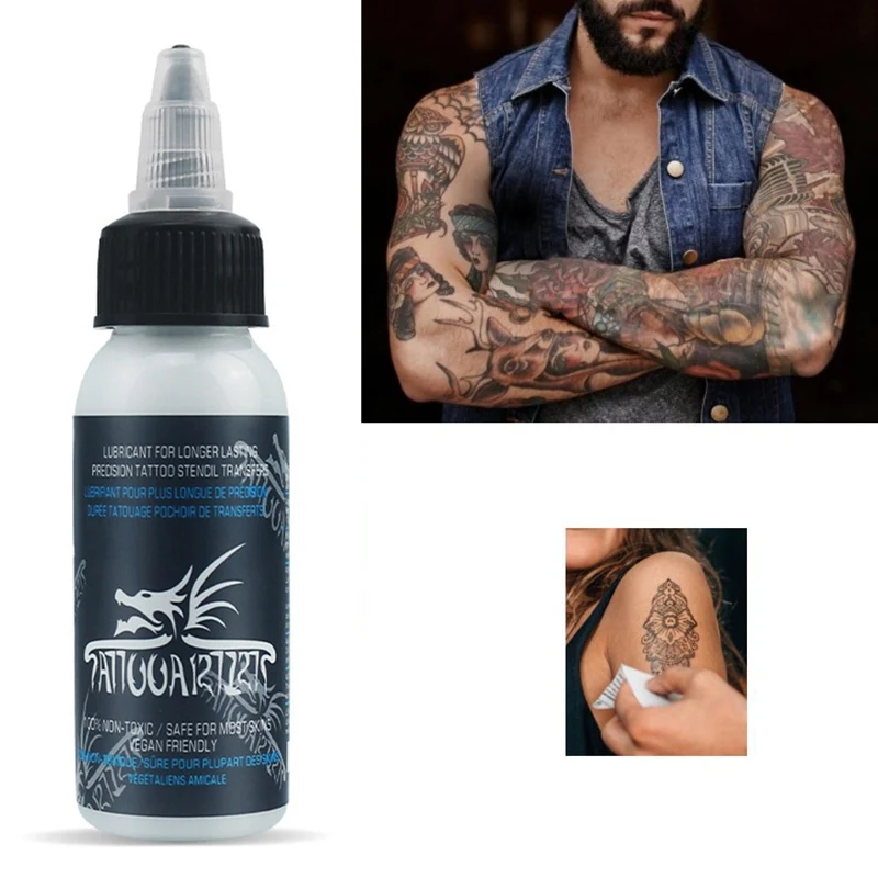 

30ml Professional Tattoo Transfer Gel Stencil Primer Stuff Cream Body Art Skin-friendly Mild Formula Stencil Stay