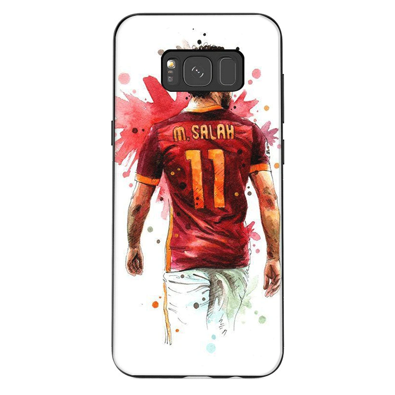 B12 Cute Cartoon Mobile Phone Case for Samsung A20E A70S A2 J4 J6 J7 Duo Plus Prime J8 Core Back Cover Football Player Mohamed - Цвет: B12