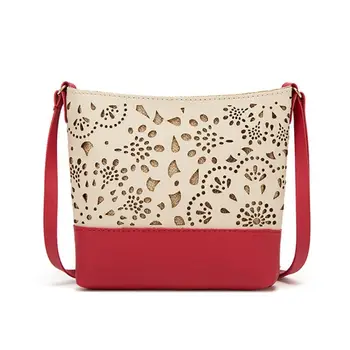 

Women Fashion Leather Shoulder Bag Hollow Pattern Crossbody Tote Satchel Purse Premium Quality