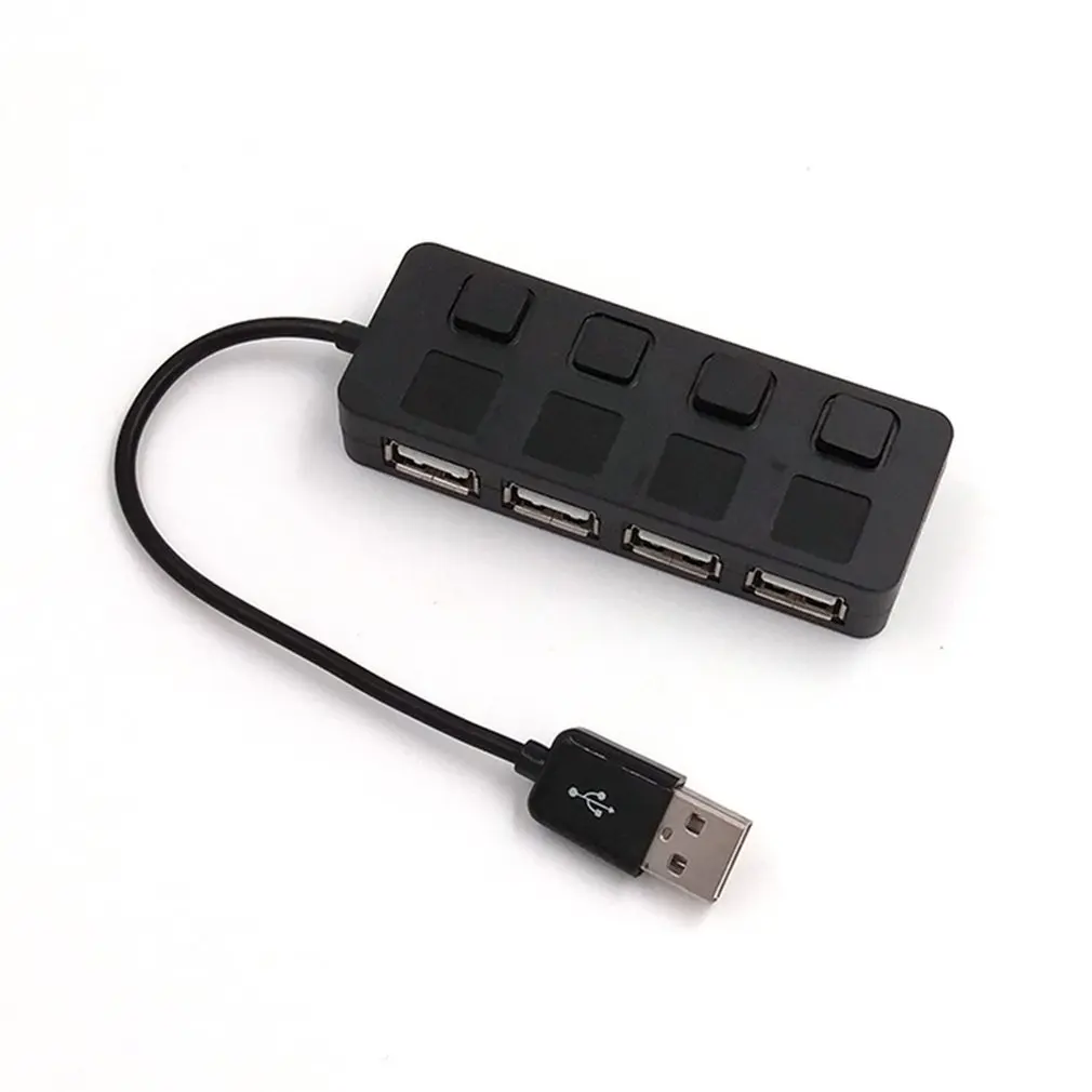 4 порта USB 2 0 концентратор с независимым переключателем вкл/выкл тонкий
