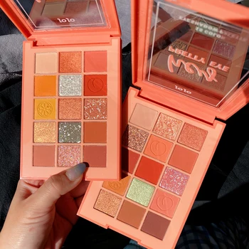 

15 Color Neon Eyeshadow Palette Shiny Makeup Palette Matte Shimmer Glitter Pigmented EyeShadow Pallete Metallic Diamond Cosmetic