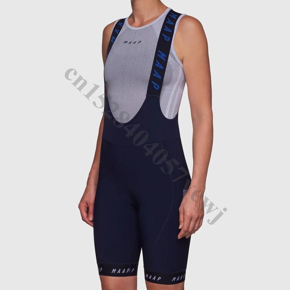 Синий MAAP New Summer Coolmax 16D Gepolsterte Tragerhose Stobfest MTB Fahrrad Shorts Rennrad Shorts Ciclismo Fur Manner - Цвет: Синий