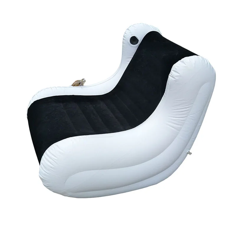 

Factory Professional Wholesale White Environmentally Friendly Inflatable Music Flocked Beanbag, Inflatable Recliner Sofa Retail