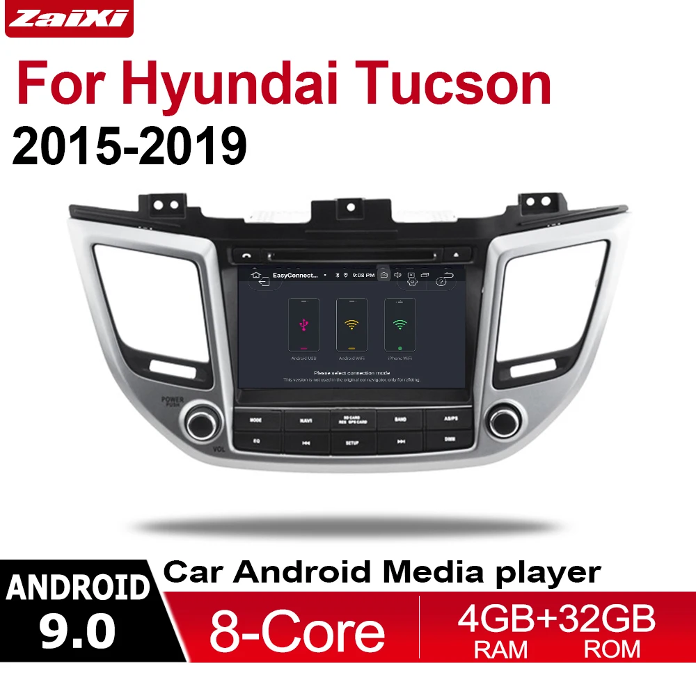 ZaiXi 4GB android 9.0 car dvd player for Hyundai Tucson 2015~2019 Multimedia GPS Navigation Map Autoradio WiFI Bluetooth