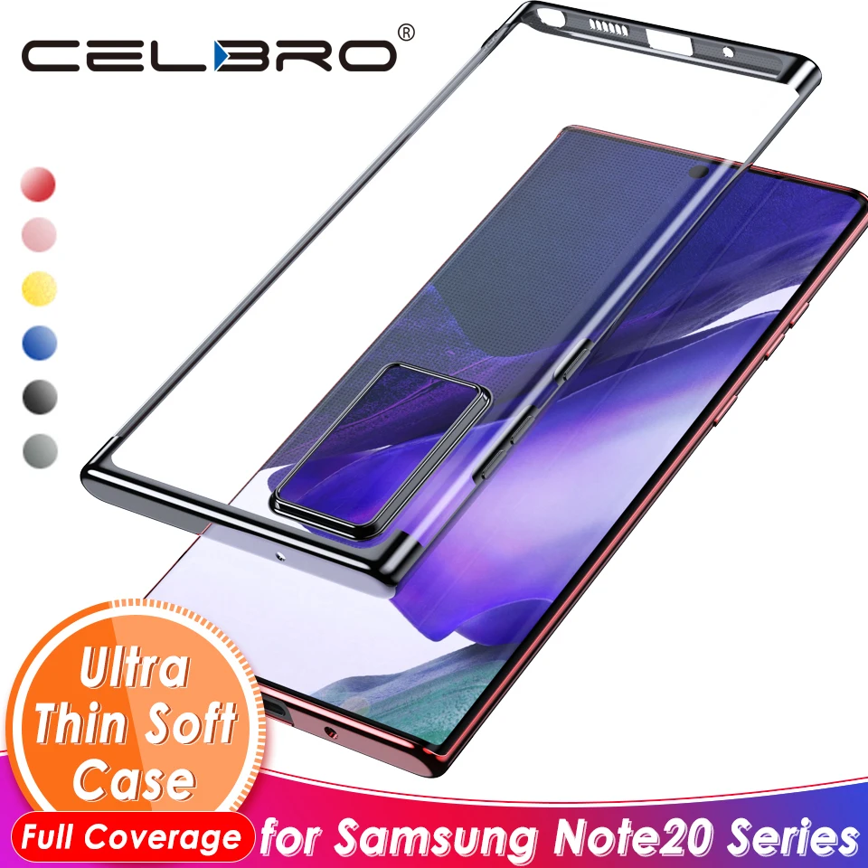 Ultra Thin Soft TPU Clear Plating Case For Samsung Galaxy Note 20 Ultra