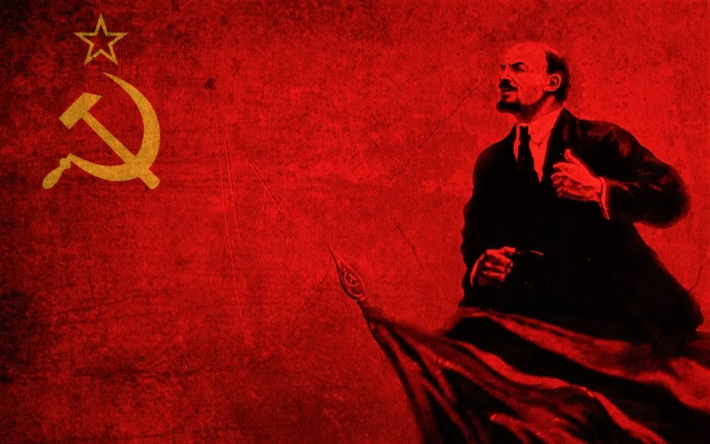 90*150 см Ленина вечерние флаг