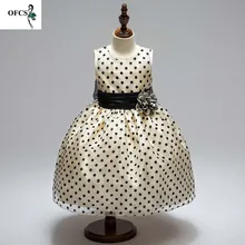 Детское платье принцессы в горошек; Свадебные Платья с цветочным узором для девочек; Детские торжественные костюмы для выступлений; 8 цветов; для детей 4-12 лет