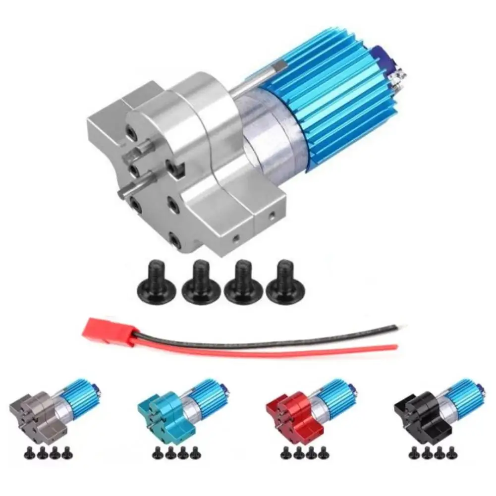 

HobbyLane Premium New 370 Brushed Motor with Alloy Heat Sink Gear Box Set for WPL Henglong C14/24 B14/24/16 B36 4x4 6x6 Upgraded