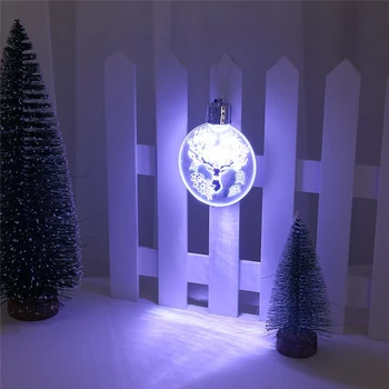 

Acrylic LED Fairy Lights 3D Christmas Night Lights Christmas Snowman Pattern Christmas Lights Gifts Luces Led Decoracion 35OCT15